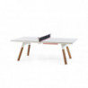 Table de ping pong convertible 220 coloris blanc