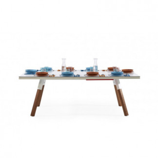 Table de ping pong convertible 220 coloris blanc