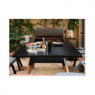 Table de ping pong convertible 220 coloris noir