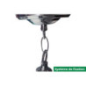 Luminaire billard Chromé 3 globes 150 cm