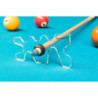 Reposoir "Edwin" Plexiglas transparent pour queue de billard