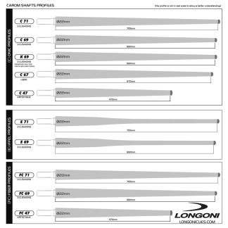 Fleche Longoni Pro C67 - 67 cm Ø 12 mm joint VP2