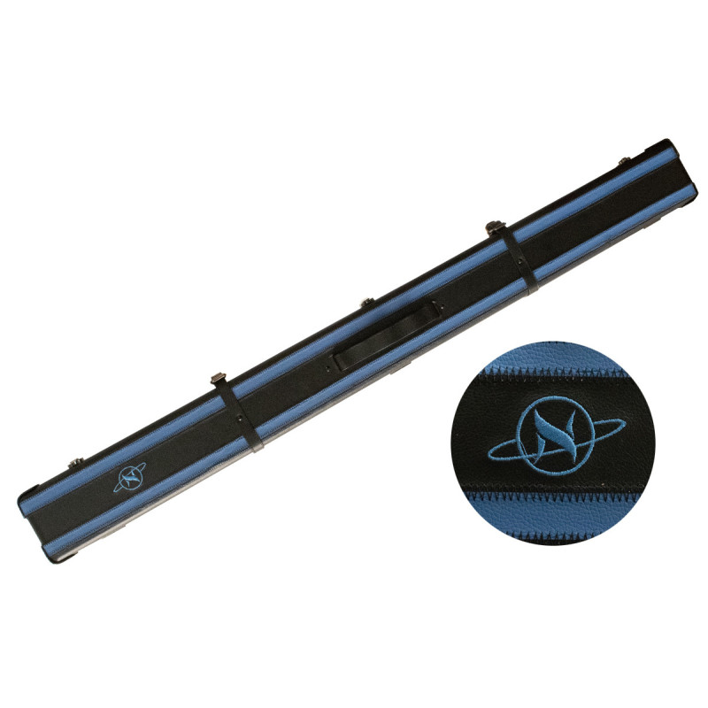 Boîtier Sirius Noir et Bleu pour 2 queues de billard 3/4 Nox Cue