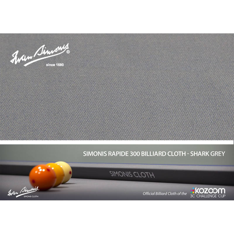 Tapis Simonis 300 coloris Shark Grey largeur 170 cm